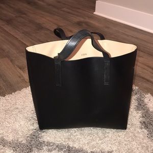 JCREW structured leather Tote Bag